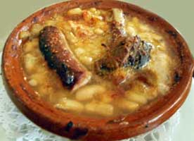 duck cassoulet, Serge's specialty