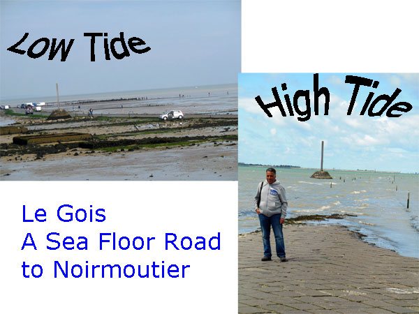 Gois at Low and High Tides