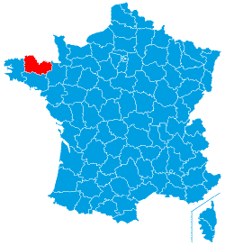 Côtes-d'Armor-Position in France