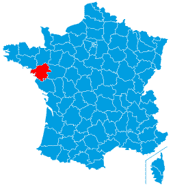 Loire-Atlantique-Position in France