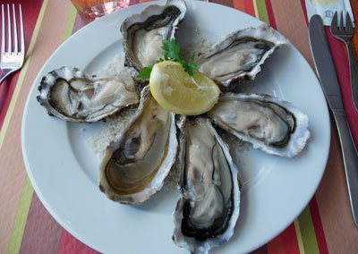 oysters on the half-shell