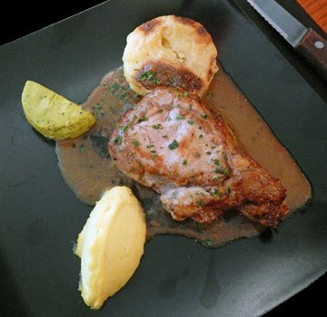 photo of veal ribeye with assorted vegetables