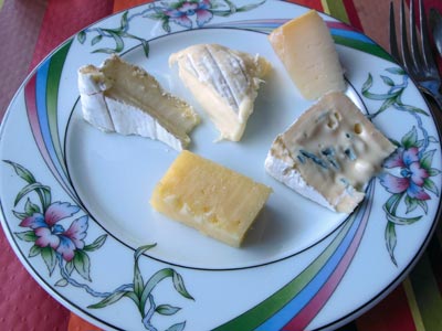 plate of cheese ready to eat