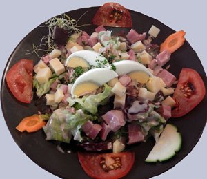 photo of composed salad